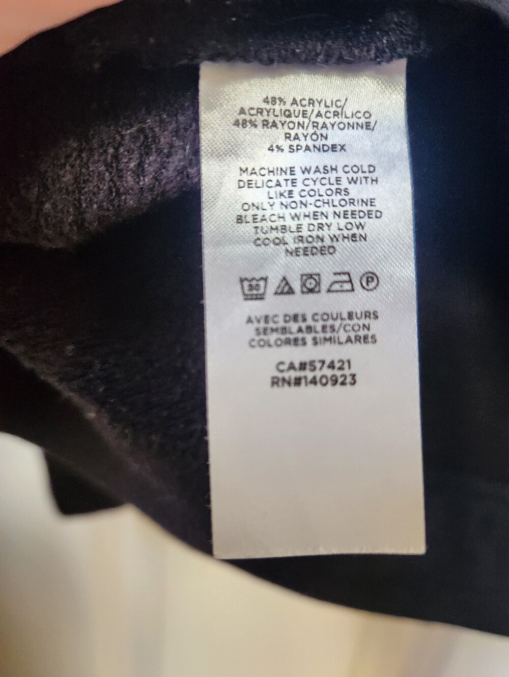 Lou & Grey By Loft Black Long-Sleeve Lightweight Pullover, Size Small - Picture 6 of 9